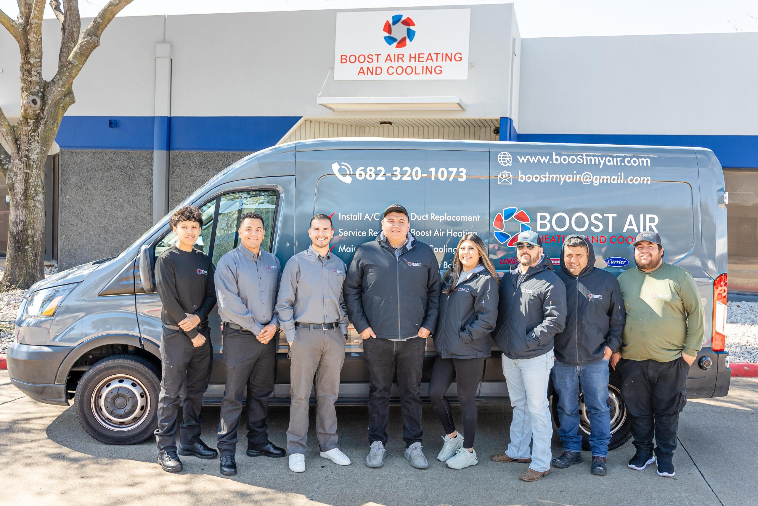 Boost Air And Plumbing technicians ready to dispatch