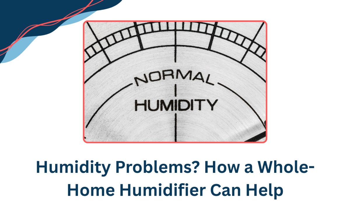 Boost Air Heating and Cooling technician adjusting whole-home humidifier to maintain normal humidity levels.